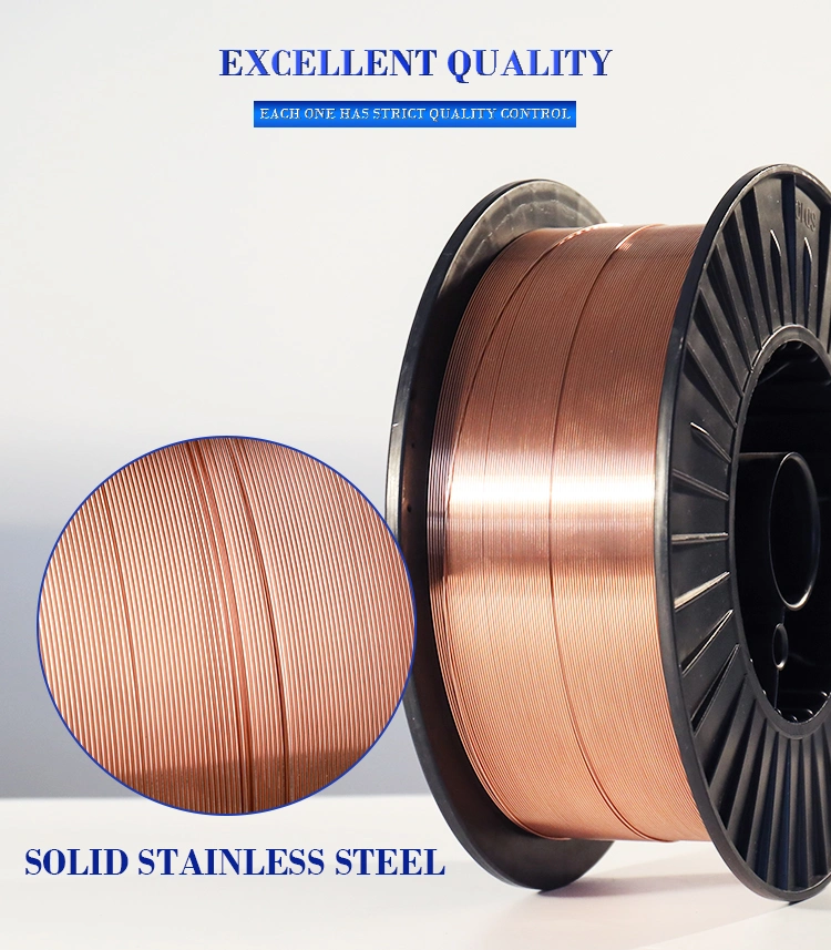 Alloy Steel Sheet Copper Coating 0.8mm MIG Wire CO2 Gas Er70s-6 Welding Wire for Ship Container